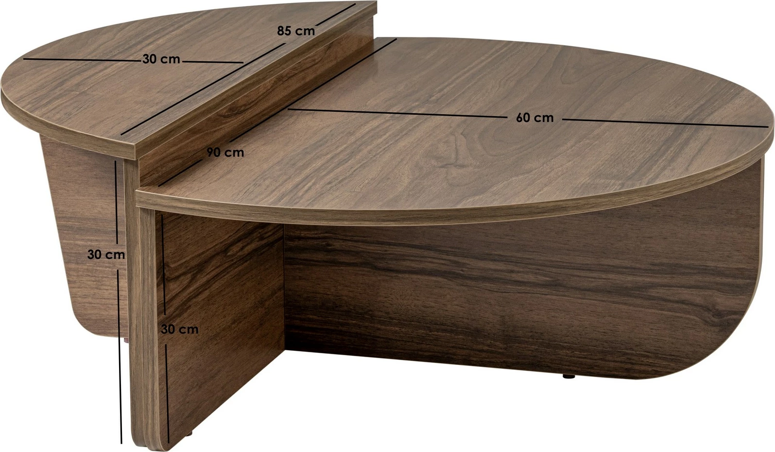 Set miz za kavo Orion Nordure, rjava