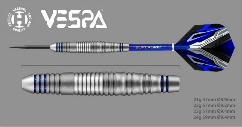 Shigleta za rekreativni dart, Harrows, črno-modre