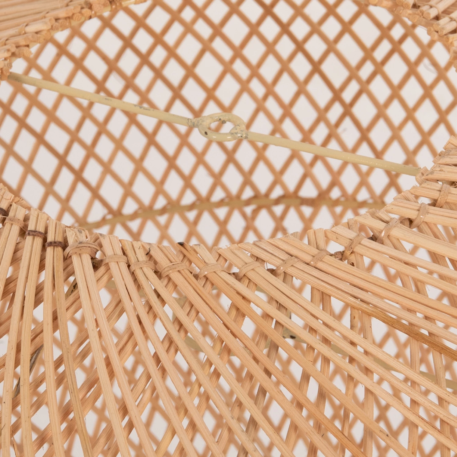 Stropna viseča svetilka FH7882 iz ratana v naravni barvi Φ49x157Hcm