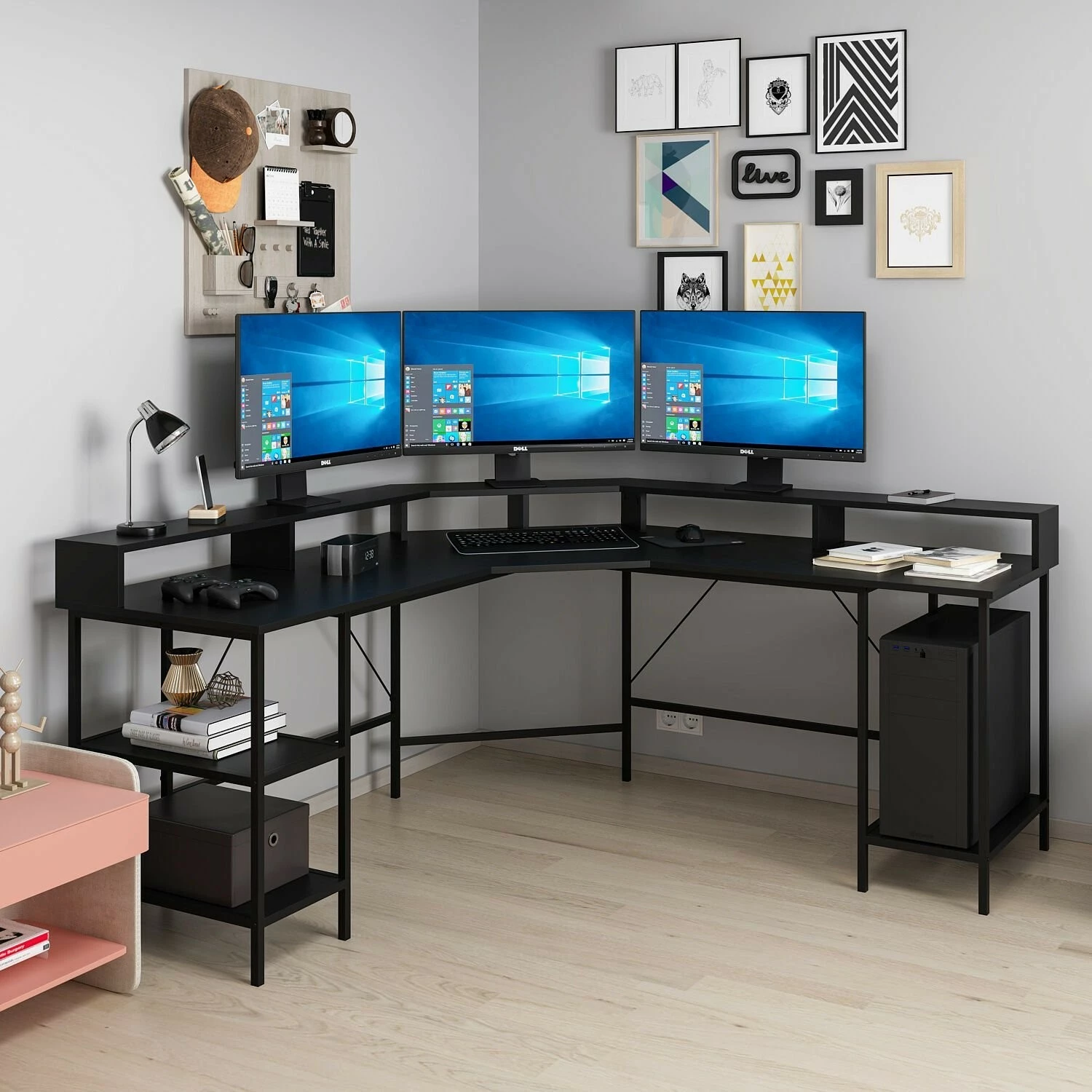 Tavla za študij, črna, Skye Decor Power