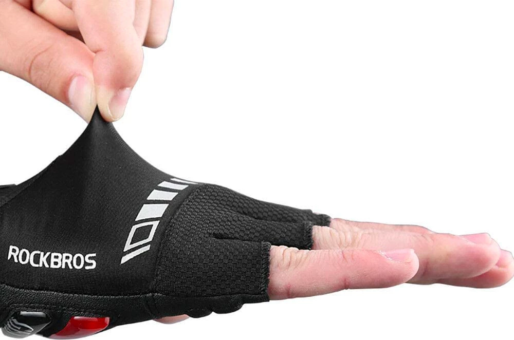 Kolesarske rokavice z gelom Rockbros S143-BK, L, črne