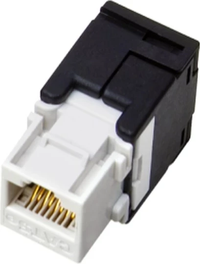 Ravne priključek za kabel Alantec MB001 RJ45, črn, bel