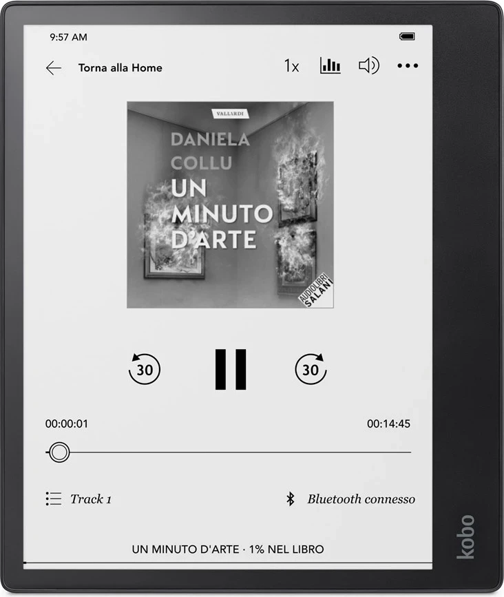 Elektronski bralnik Rakuten Kobo Elipsa 2E, na dotik, 32 GB, Wi‑Fi, črn