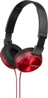 Slušalke z žico in mikrofonom Sony MDR-ZX310AP, rdeče