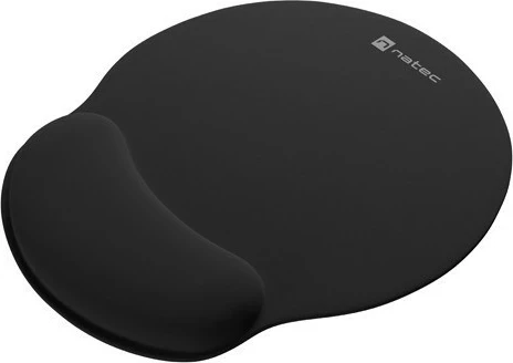 Ergonomski podloga za miško 2 v 1 Natec Chipmunk, črn
