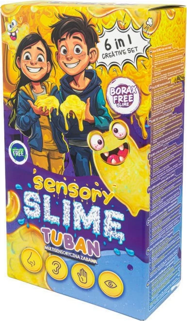 Senzorični DIY set za slime 6-v-1, večbarven Tuban