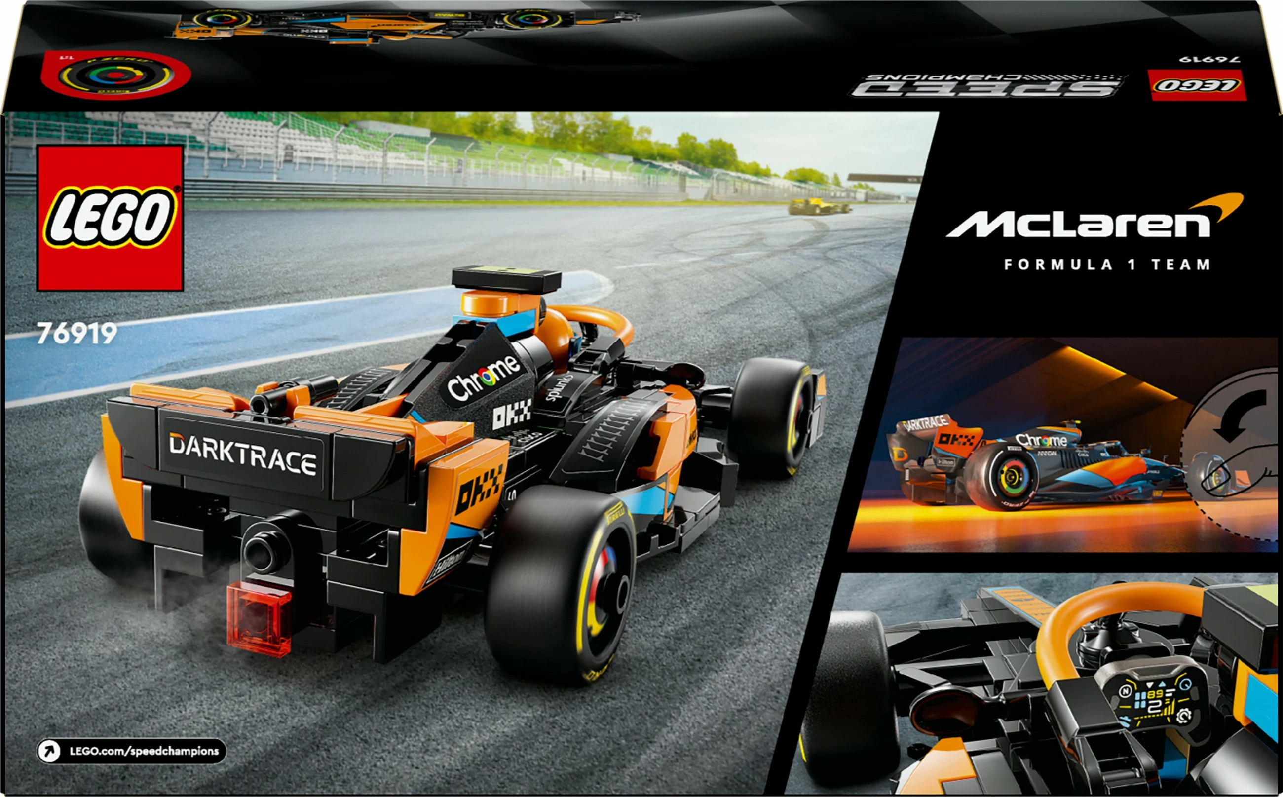 Model dirkalnega avtomobila McLaren Formula 1 2023, 245 kosov, večbarven