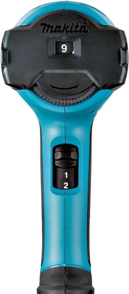 Vročozračni pištola, Makita HG6031VK, 1800 W, 9 stopenj temperature, 2 hitrosti zraka, črno/modra