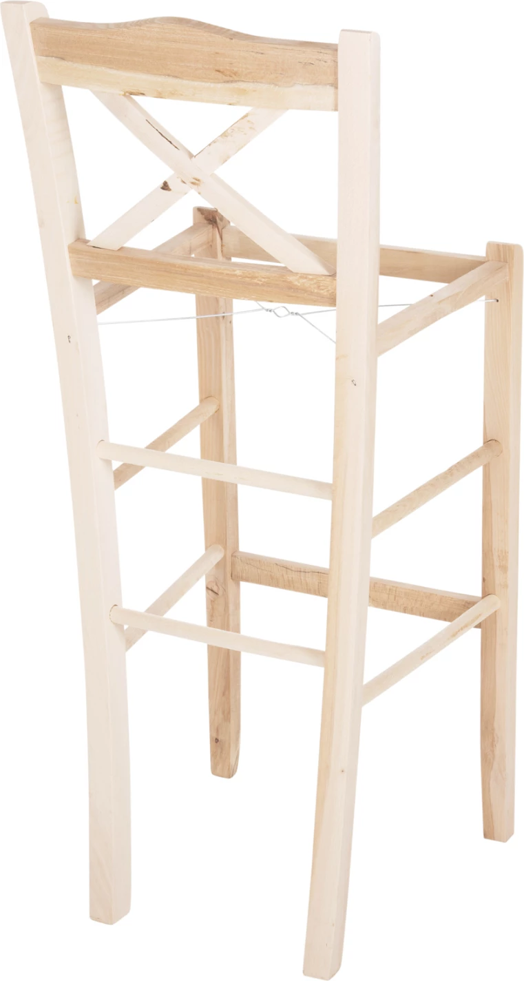 Barski stol LUCIUS FH5586.02 bukov les impregniran-nepobarvan 40,5x40x105H cm. Samo okvir