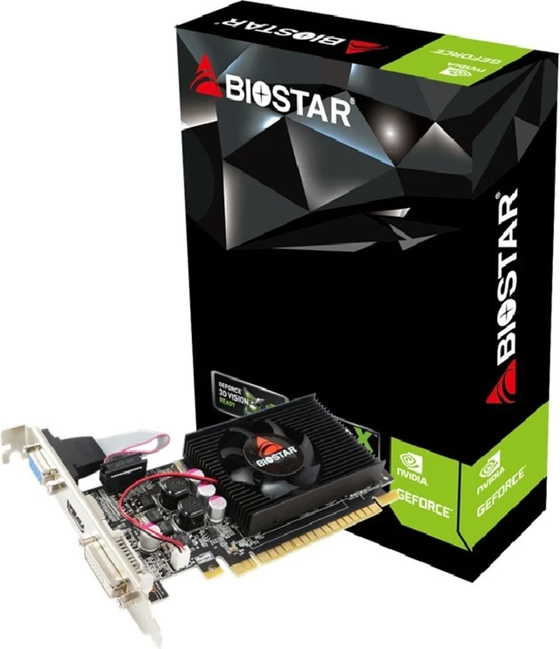 Grafična kartica Biostar GeForce 210 NVIDIA 1 GB GDDR3, črna