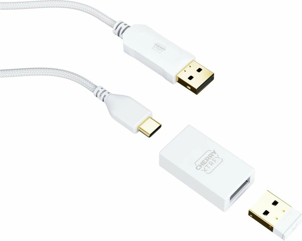 Brezžični miš Cherry XTRFY M68, 26000 DPI, modra, turkizna, bela