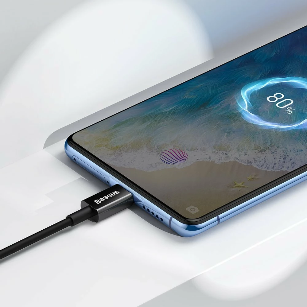Kabel USB-A na micro USB, 1 m, 2A, črn - Baseus Superior CAMYS-01