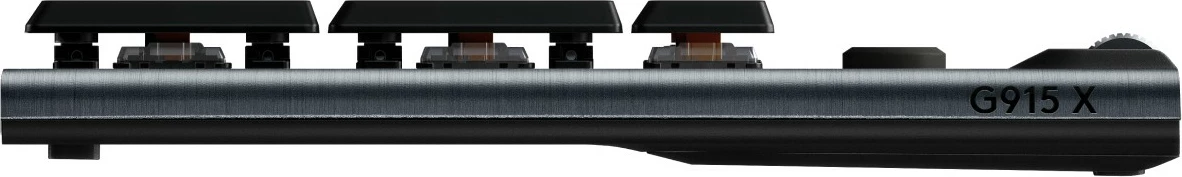 Mehanska tipkovnica Logitech G915 X LIGHTSPEED, RGB, QWERTZ, brezžična in z žico, črna