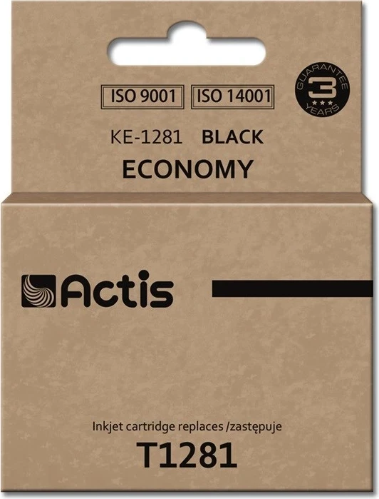Zamenjalna črnilo Actis KE-1281 za tiskalnik Epson T1281, 15 ml, črno