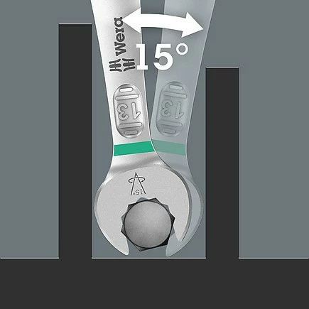 Set ključev Joker 6003, 11 kosov, 8–19 mm, Wera, v ohišju