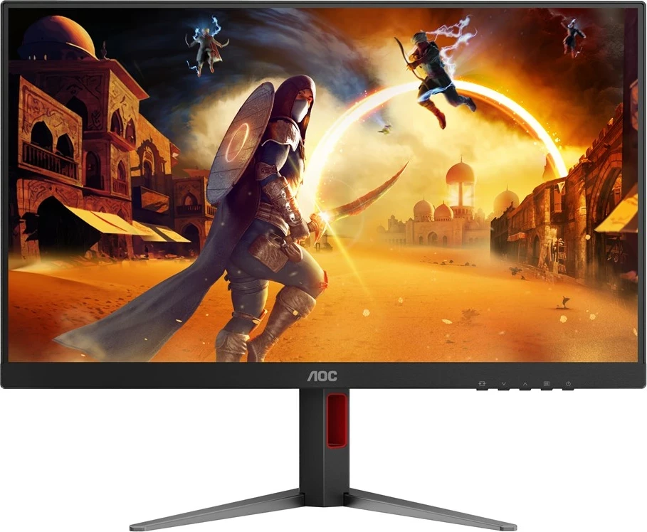 Gaming monitor 27", Full HD, 200 Hz, LED, črn z rdečimi detajli, AOC 27G4HA