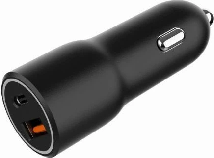 Avtomobilski polnilec Gembird TA-UC-AC2PDQC38-CAR-01, 38 W, USB-A/USB-C, črn