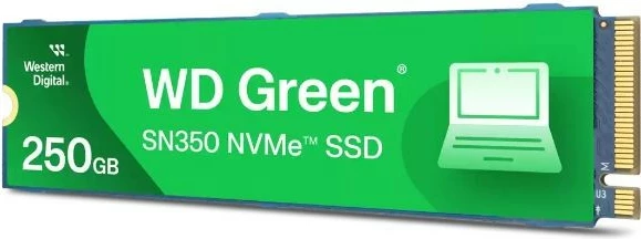 SSD Western Digital WD Green SN350, 250 GB, M.2 2280, NVMe, zelen