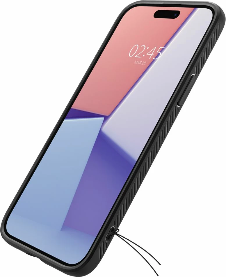 Zaščitni ovitek Liquid Air za iPhone 15 Plus, Spigen, mat črn