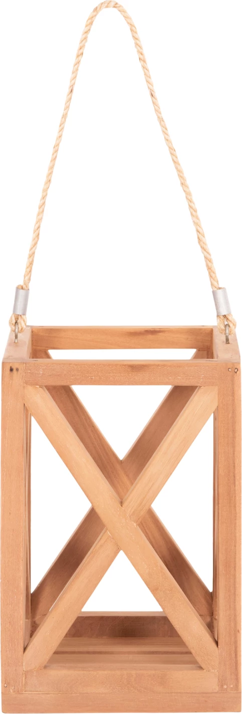 Dekorativna namizna svečnik iz teka, FENT FH4581, 20x20x30-58H cm