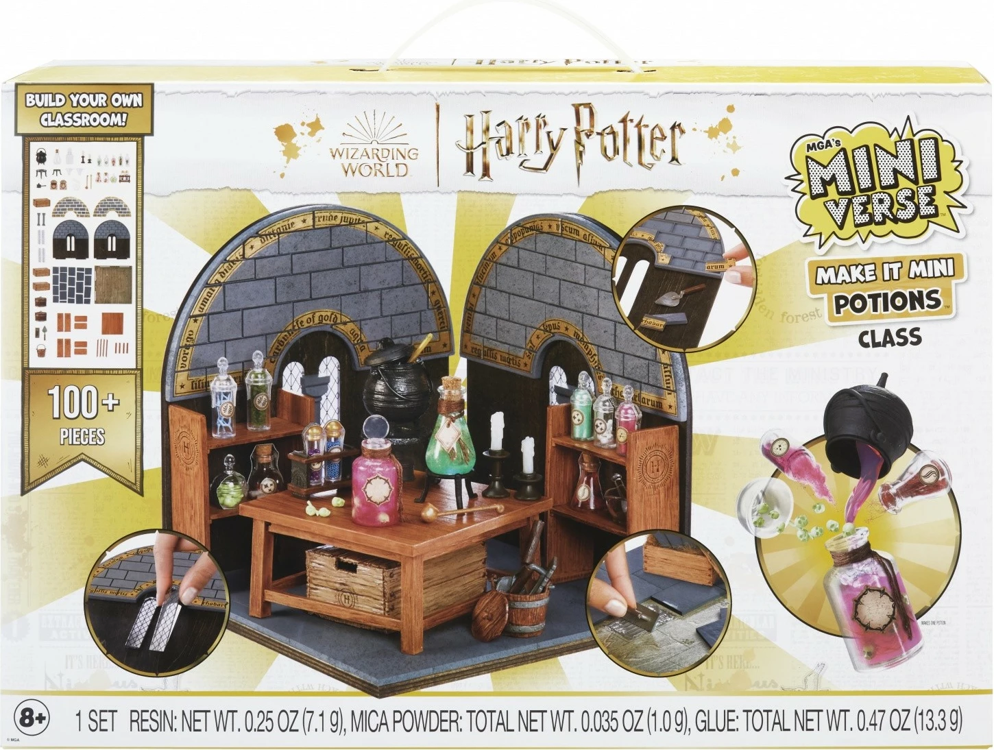 Set miniaturnih elementov Harry Potter, MGA Miniverse Make It Mini, več kot 100 kosov, plastika