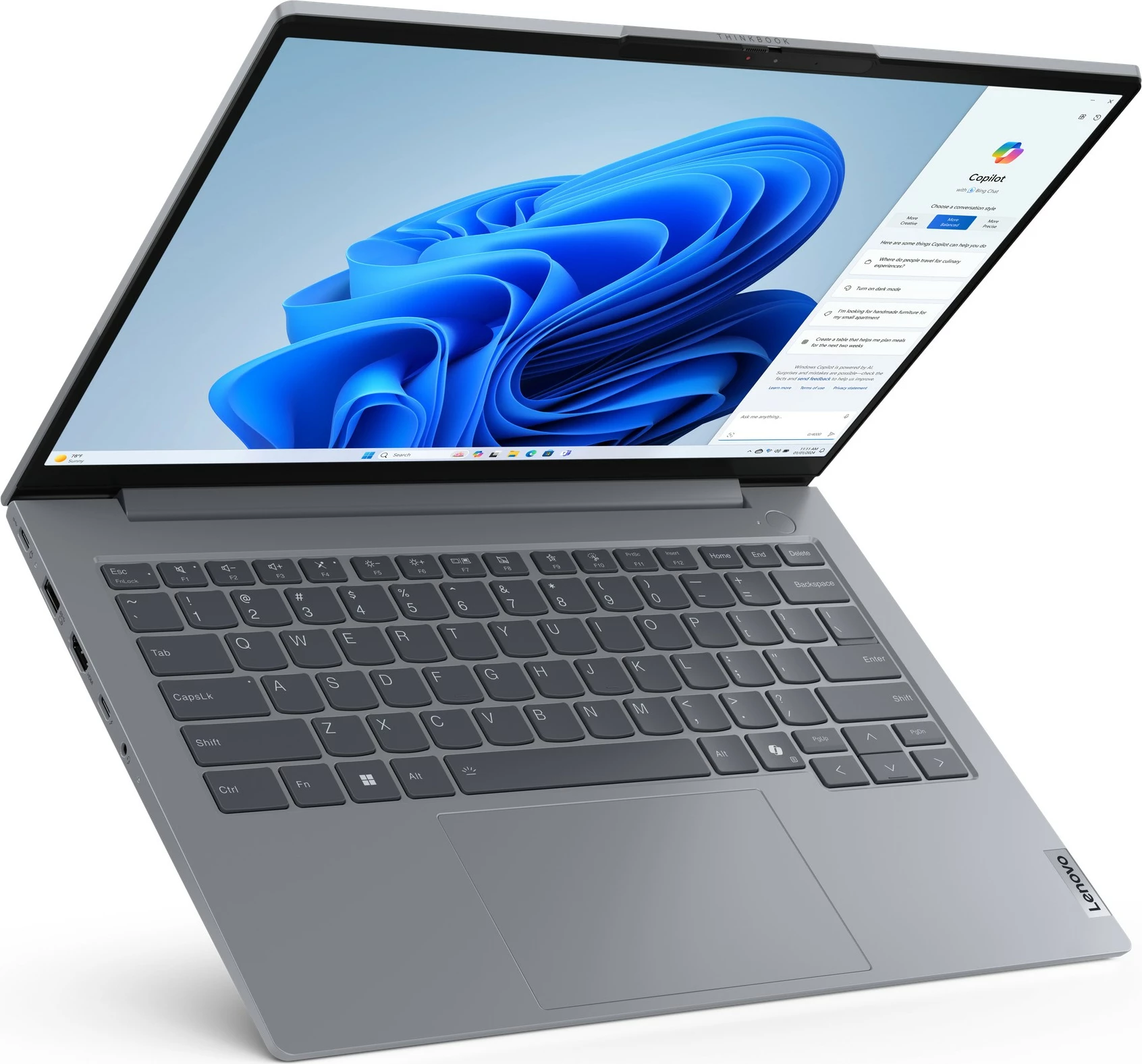 Prenosnik Lenovo ThinkBook 14 G7 IML, Intel Core Ultra 5, 16GB RAM, 512GB SSD, 14 inch, Arctic Grey