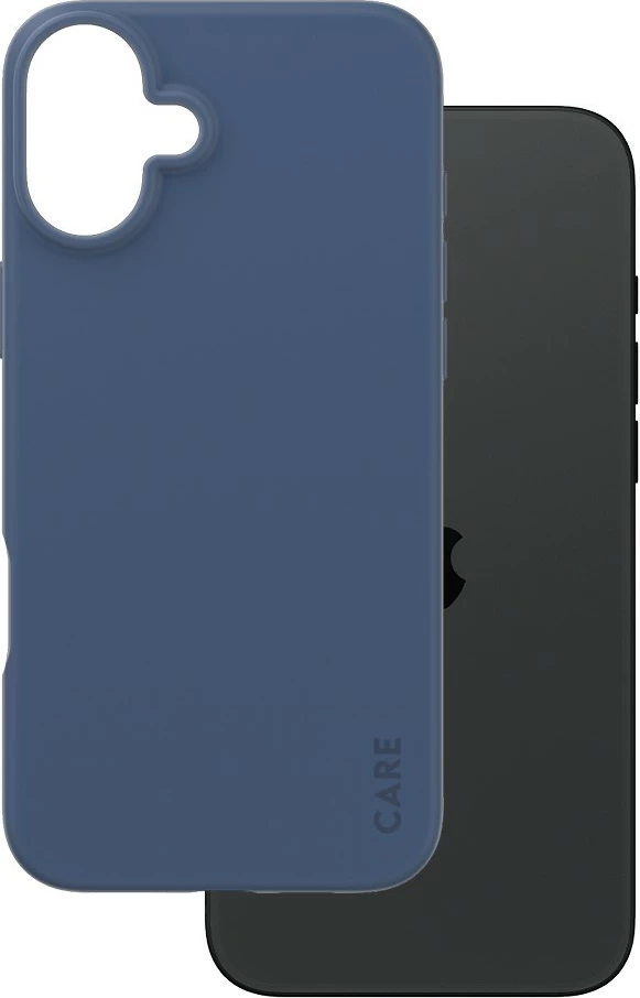 Moderen silikonski ovitek PanzerGlass CARE Case Fashion Blue za iPhone 16 Plus, moder