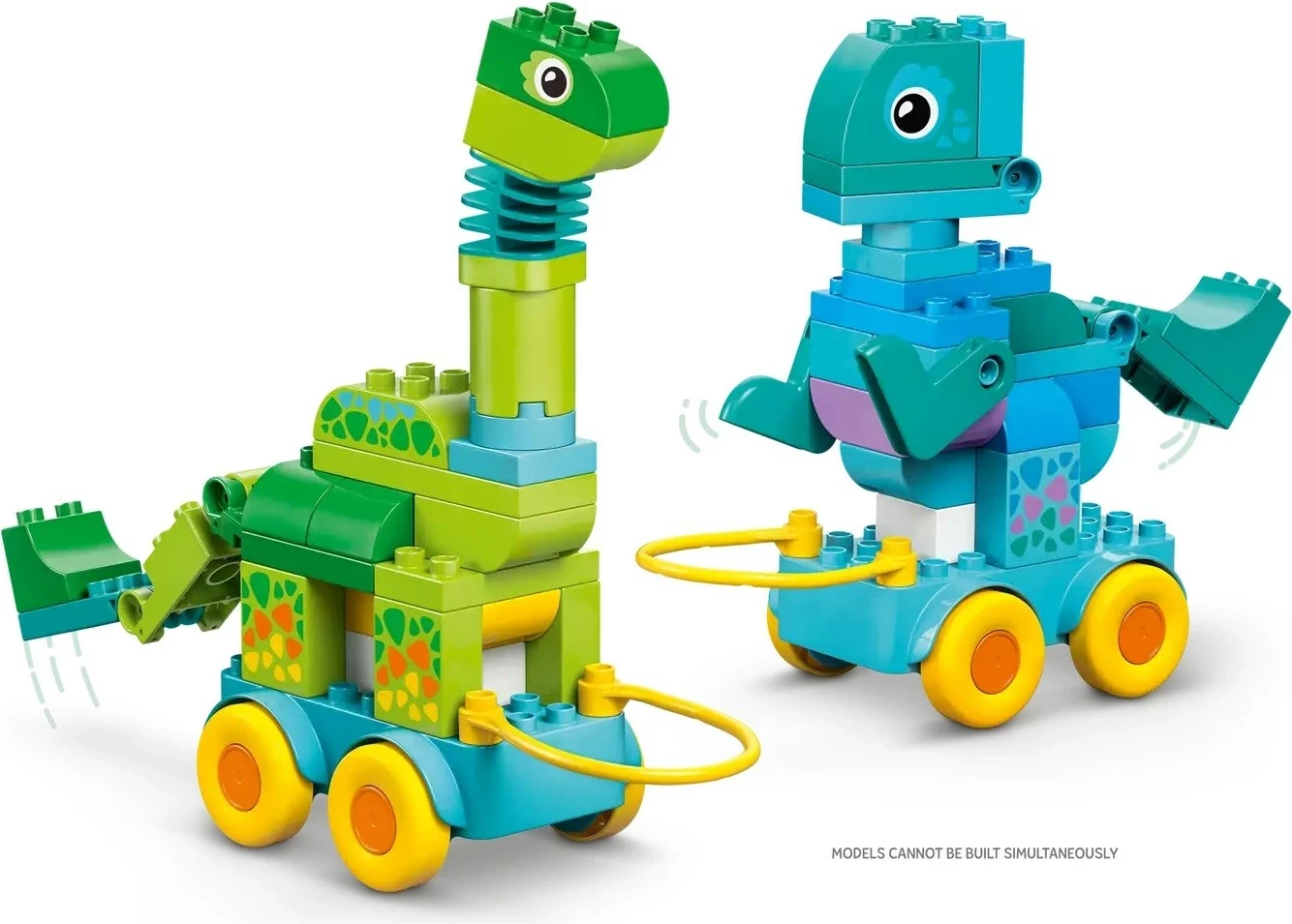 Igralni set 3-v-1 Dinosauri na kolesih, LEGO DUPLO, 108 kosov, za otroke 3+ let