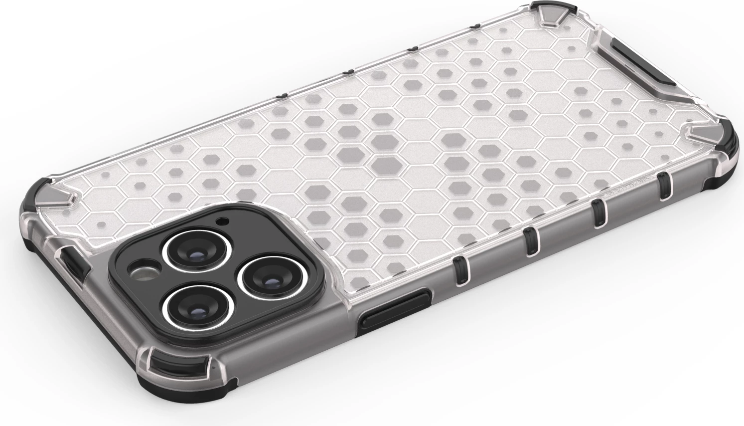 Ovitek Honeycomb Hurtel za iPhone 14 Pro, črn
