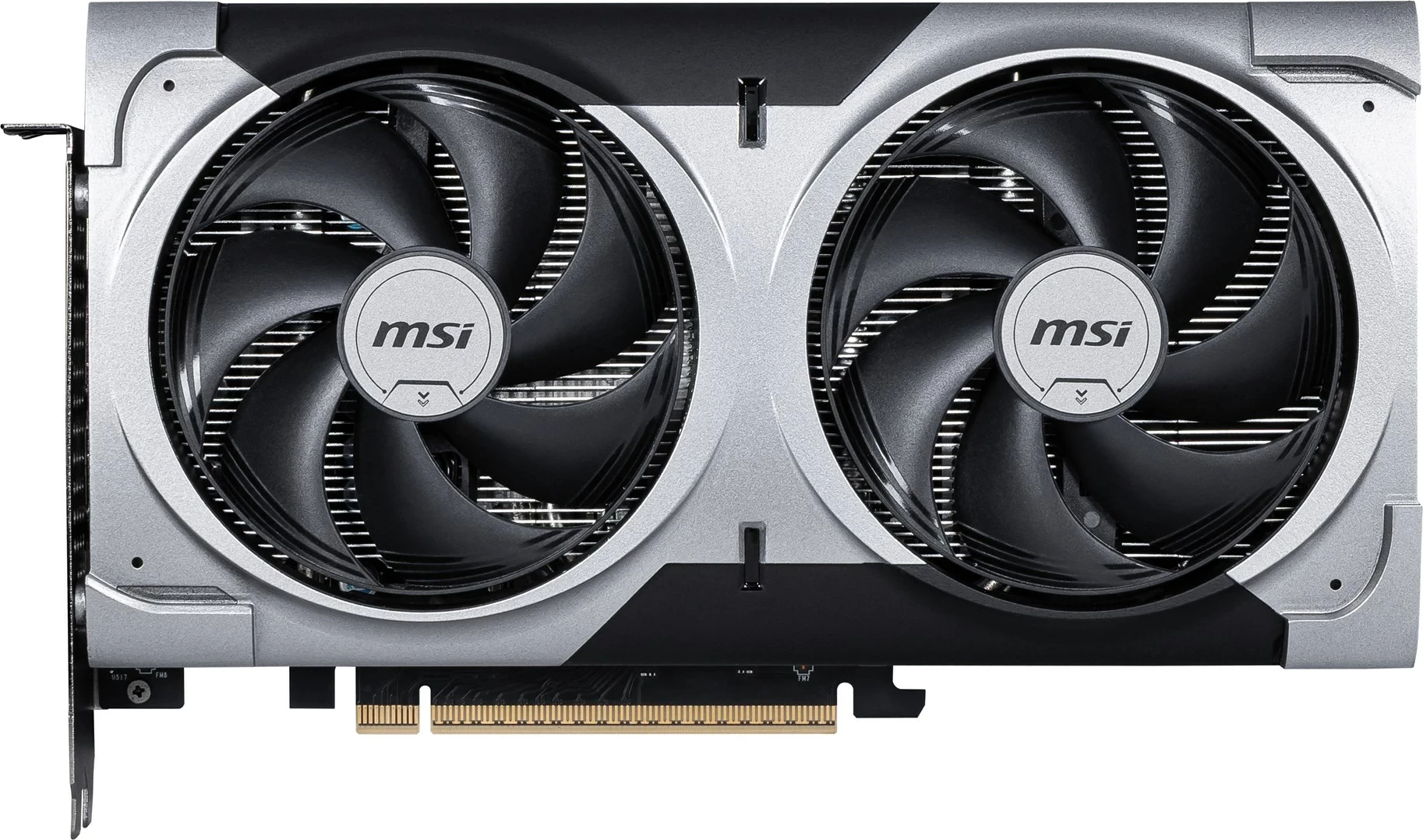 Grafična kartica GeForce RTX 5060 Ti 8G VENTUS 2X OC PLUS MSI, 8 GB GDDR7, srebrna