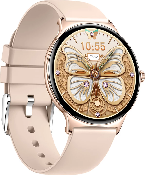 Pametna ura Colmi V89, 1,43" AMOLED, Bluetooth klici, 100+ športnih načinov, IP67, zlata