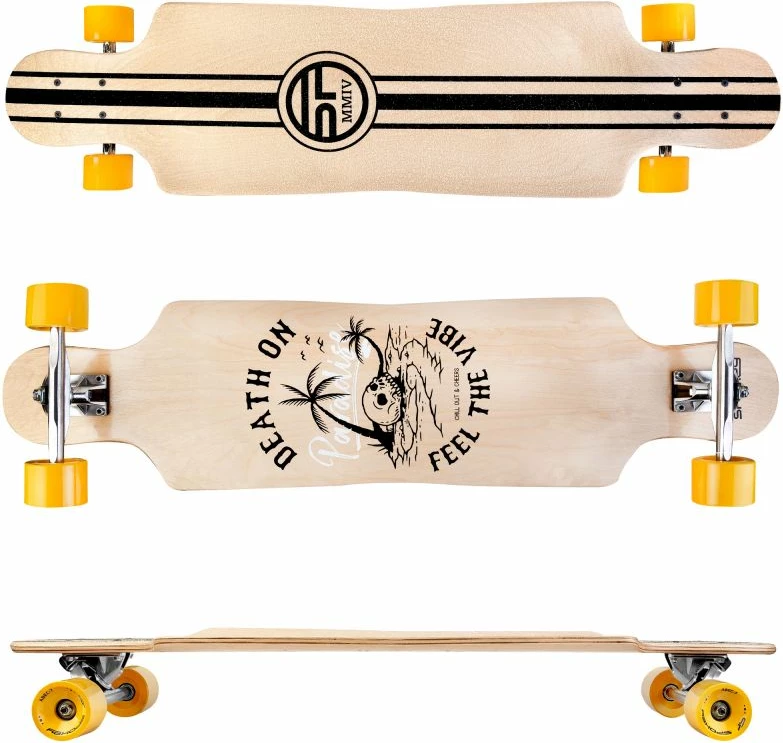 Longboard za moške in ženske, Spokey, rjav