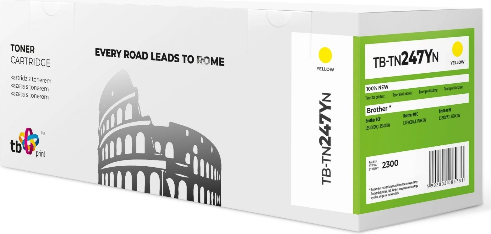 Toner TB Print TB-TN247YN, 2300 strani, rumena
