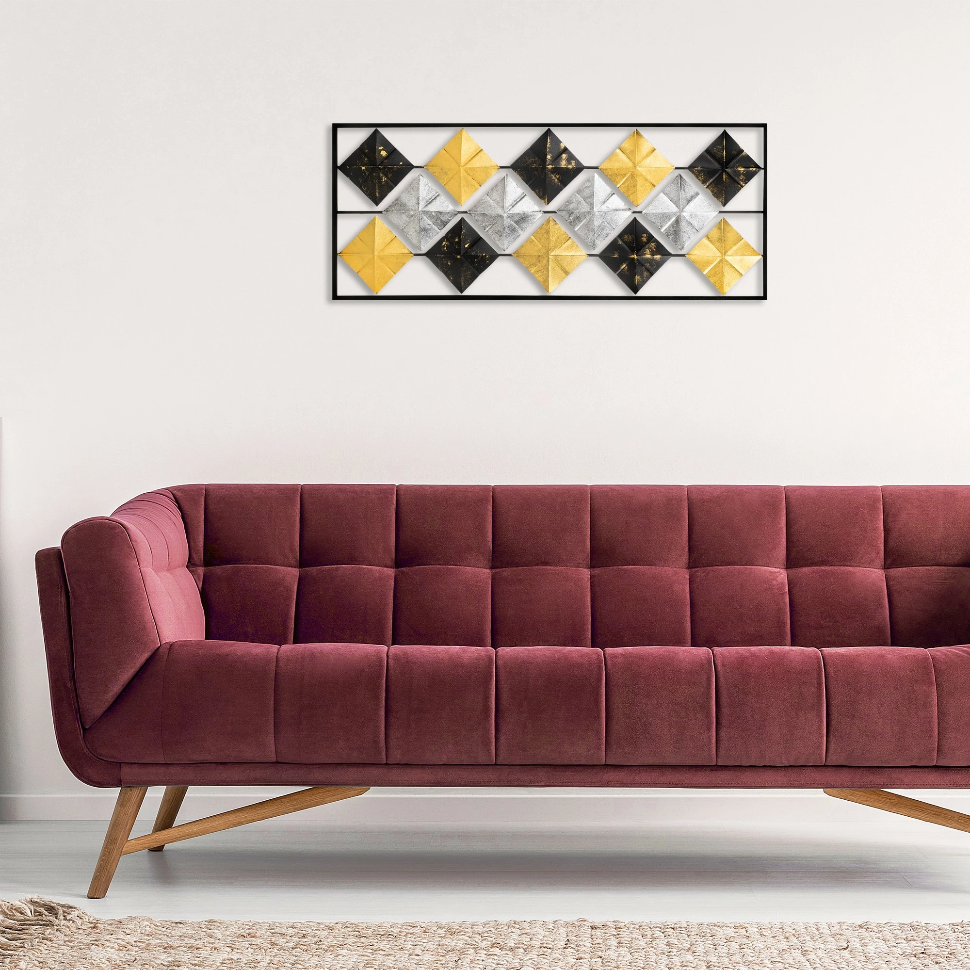 Kovinski stenski okrasek Wallity Tesoro, večbarven, 38 x 95 cm