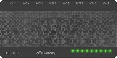 Neupravljan stikalnik Lanberg DSP1-0108, 8x LAN, črn