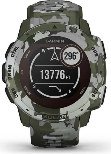Pametna ura z sončnim polnjenjem Garmin Instinct SOLAR Camo Edition Lichen Camo