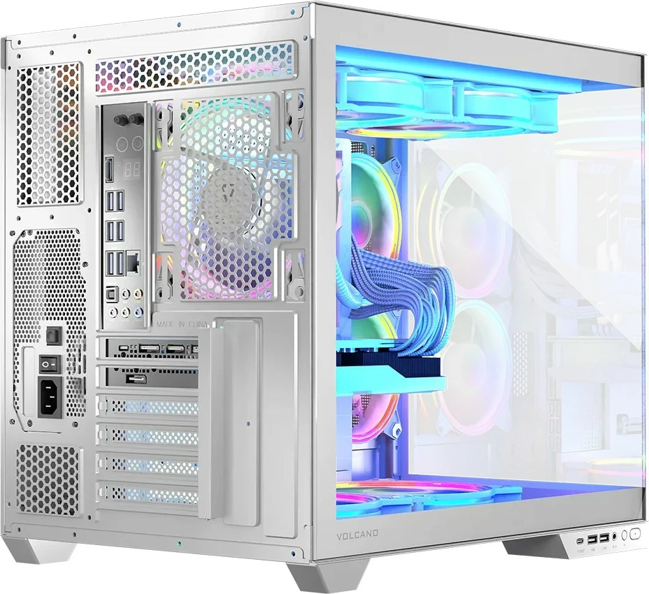 Računalniško ohišje MODECOM Volcano Panorama APEX ARGB 7F Midi, belo