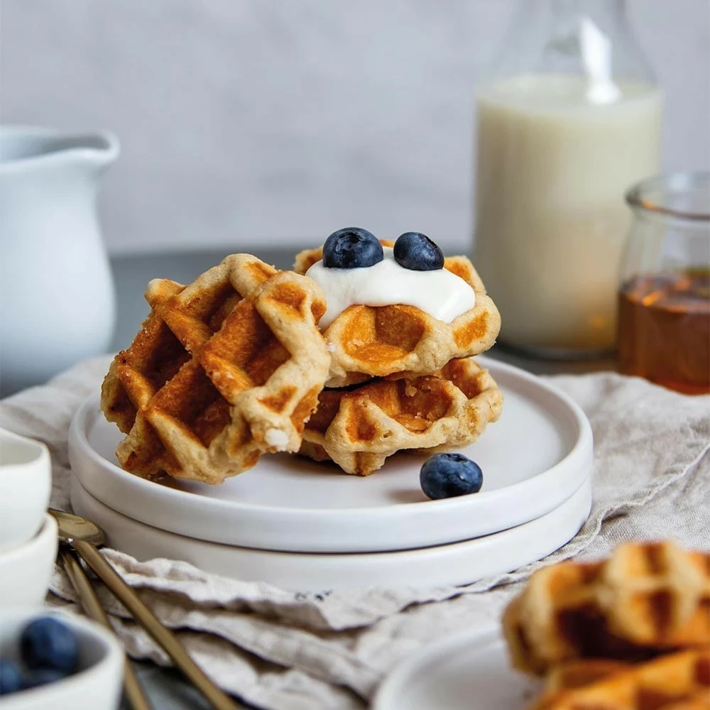 Aparat za vaflje Gastroback 42424, 2 vaflja, srebrn