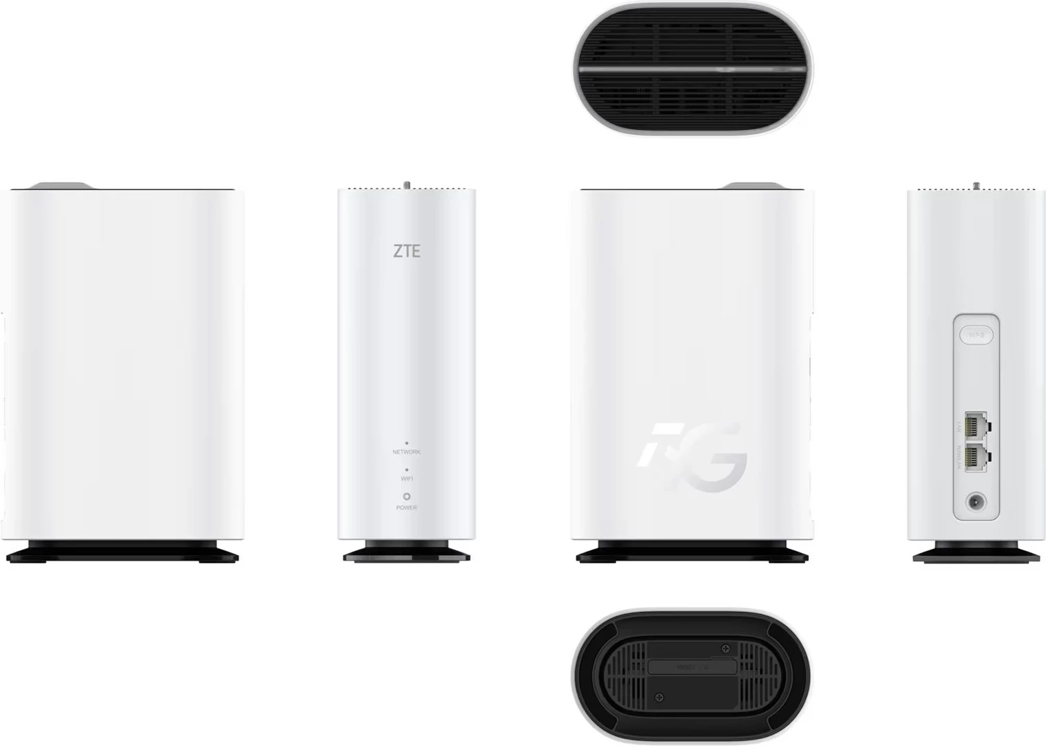Brezžični usmerjevalnik ZTE G5C, Wi‑Fi 6, 4G/5G, dvopasovni, bel