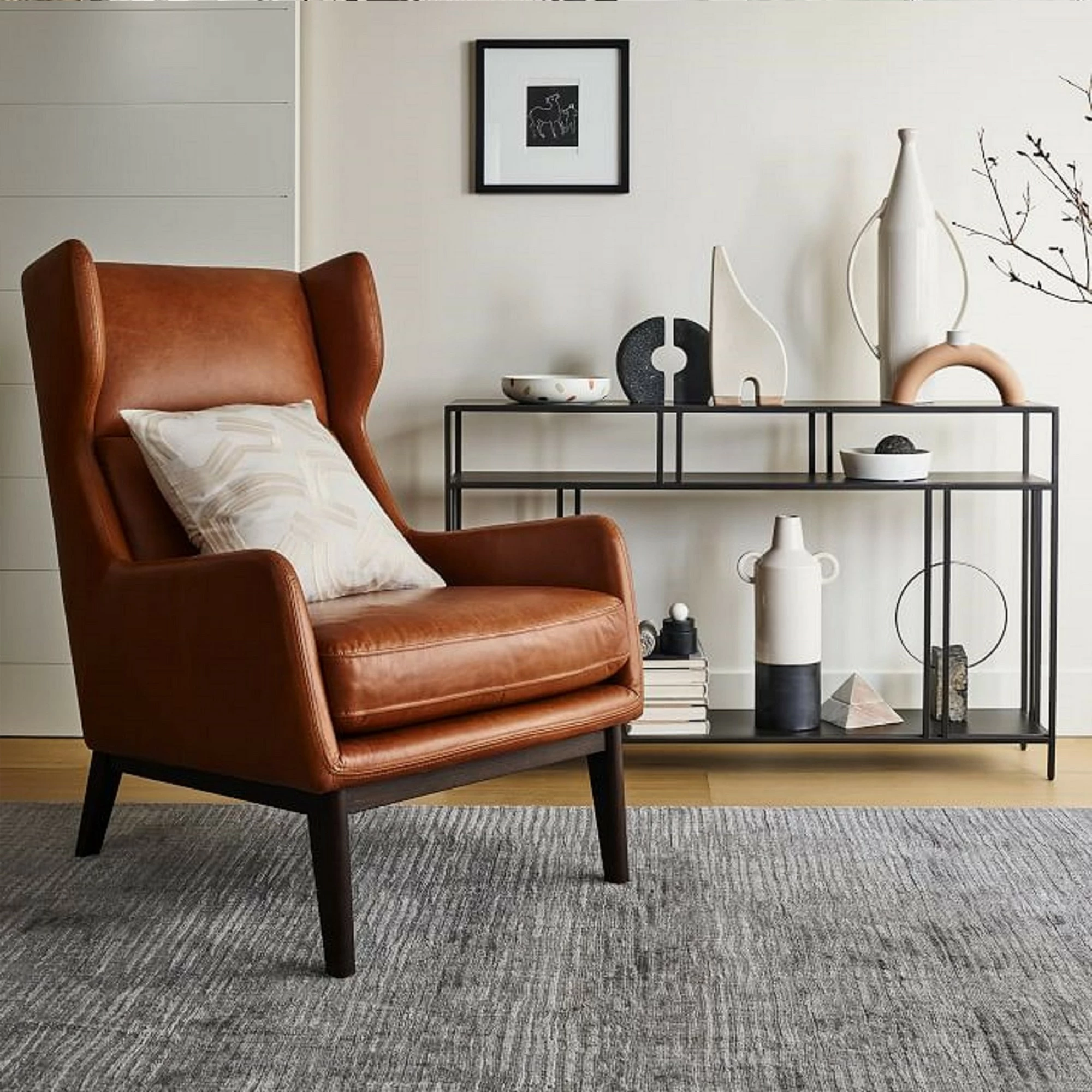 Elegantna stranica Hanah Home Venedik, črna