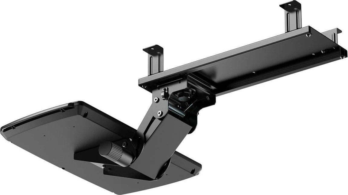 Držalo za tipkovnico, nastavljivo, pod mizo, črno Maclean MC-156 B