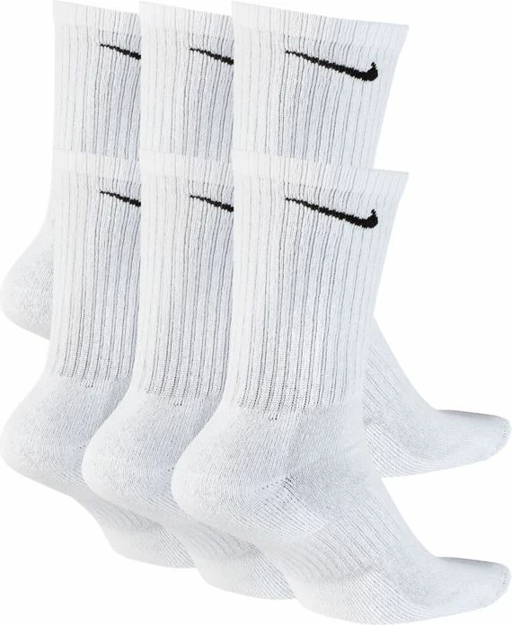 Superge, Nike Everyday Cushion Crew 6Pak, bele