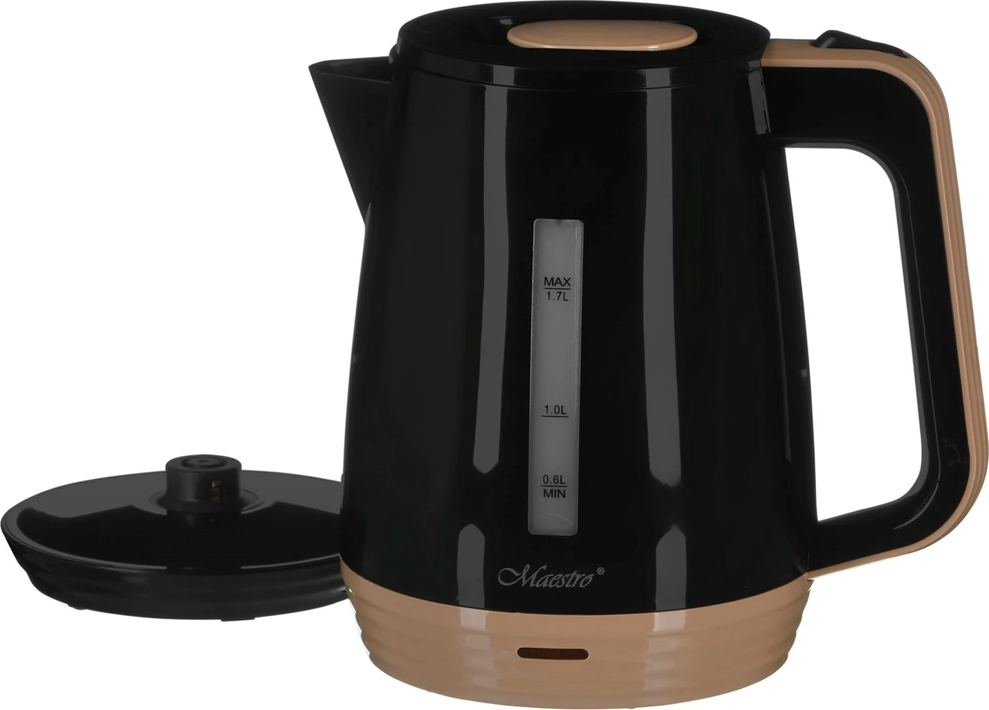 Električni grelnik vode Maestro MR-033, 1,7 L, plastika, črn