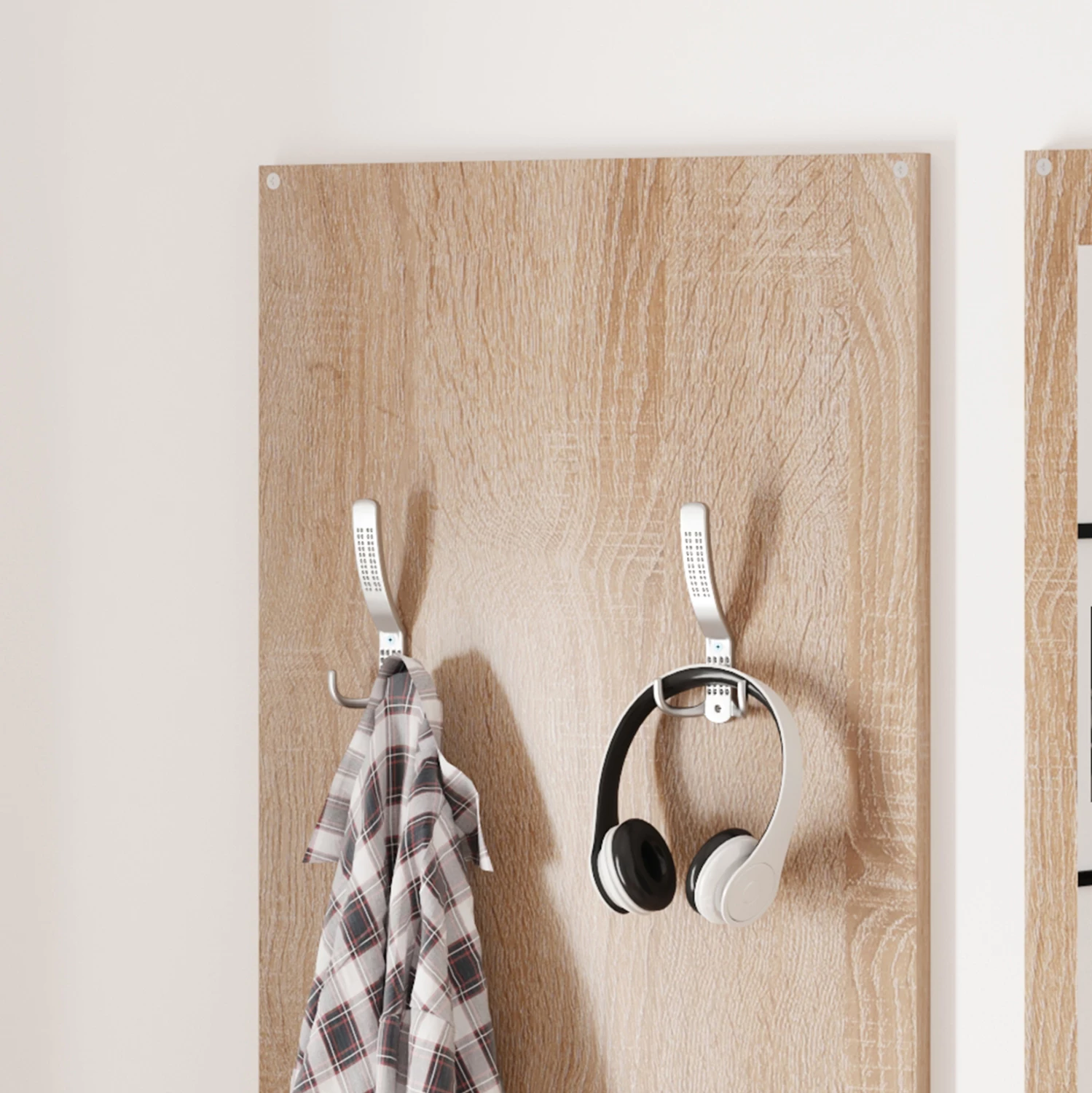 Komplet za predsobo z ogledalom VERN FH2476.04 melamin v sonoma-beli 80x27x175H cm