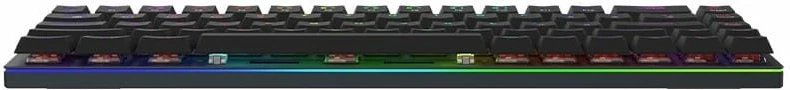 Mehanska tipkovnica 65%, 68 tipk, RGB, brezžična in z kabelom Aqirys Agena, črna