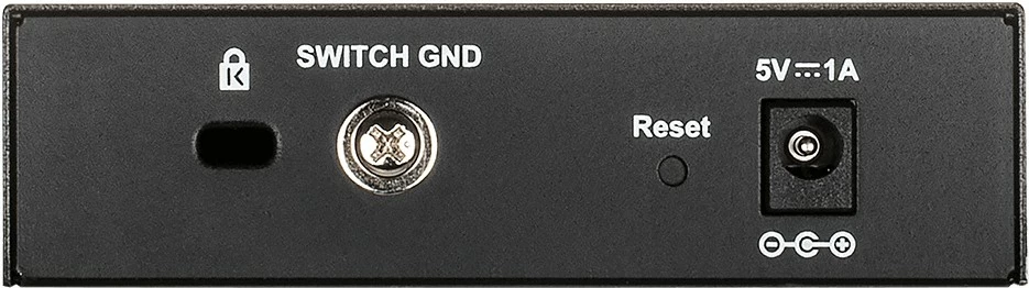 Upravljan preklopnik D-Link DGS-1100-05V2/E, 5 vrat, Gigabit, črn