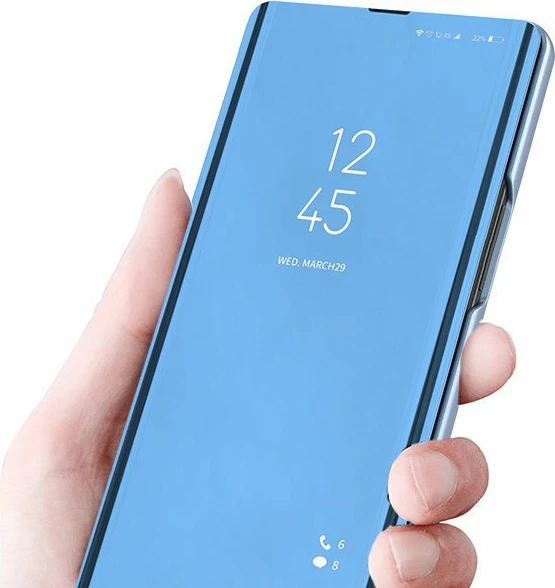 Zaščitni ovitek Clear View Hurtel za Xiaomi Redmi K40 Pro+/K40 Pro/K40/Poco F3, rožnat