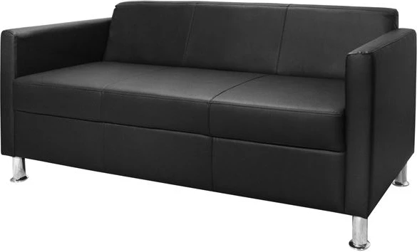 Trosedna sedežna garnitura Cubo PU črna FH3034.02 173χ71χ73cm