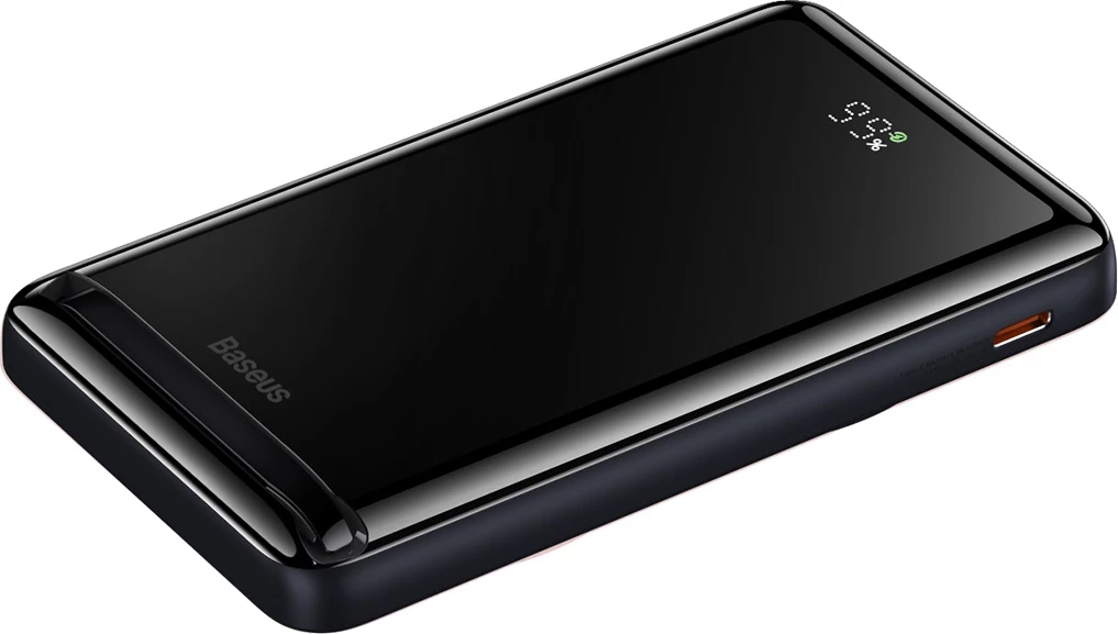Powerbank Baseus Magnetic Bracket PPCX000203, 10000 mAh, MagSafe, 20 W, z USB-C kablom 0,5 m, temno modra