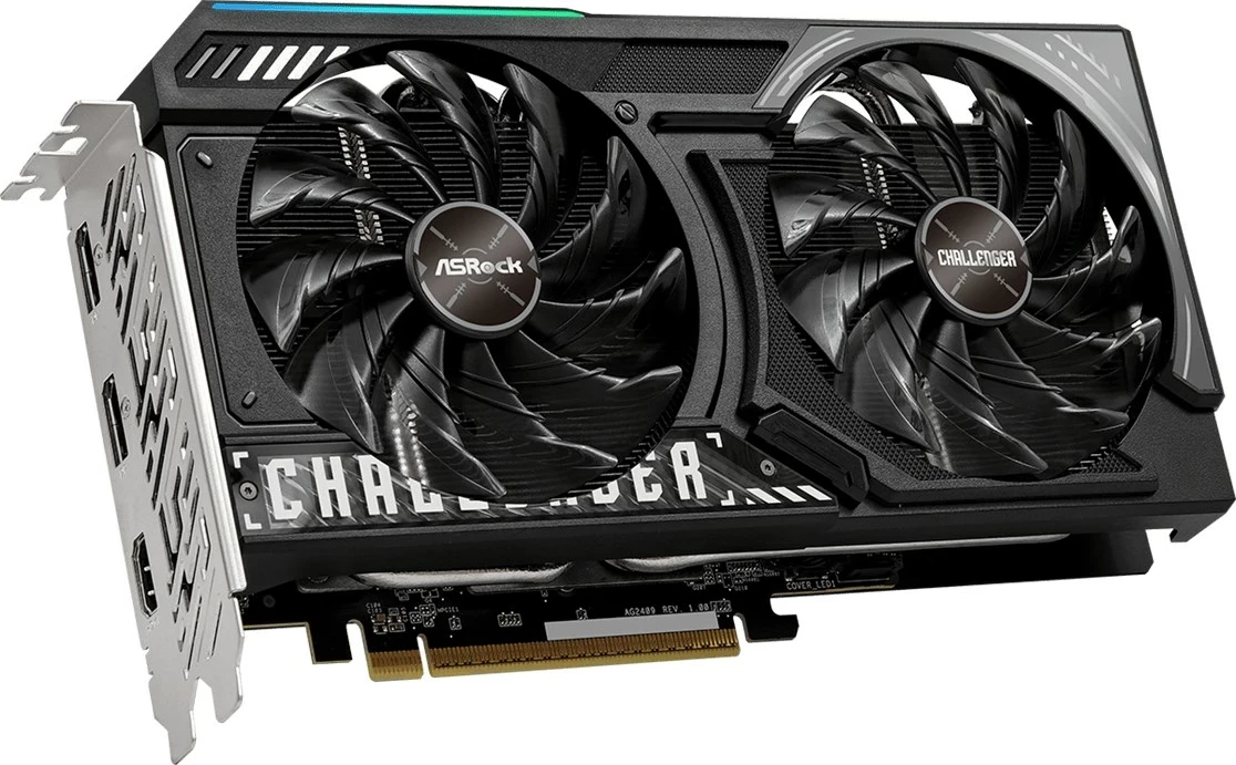 Grafična kartica Asrock AMD Radeon RX 9060 XT Challenger, 16 GB GDDR6, črn